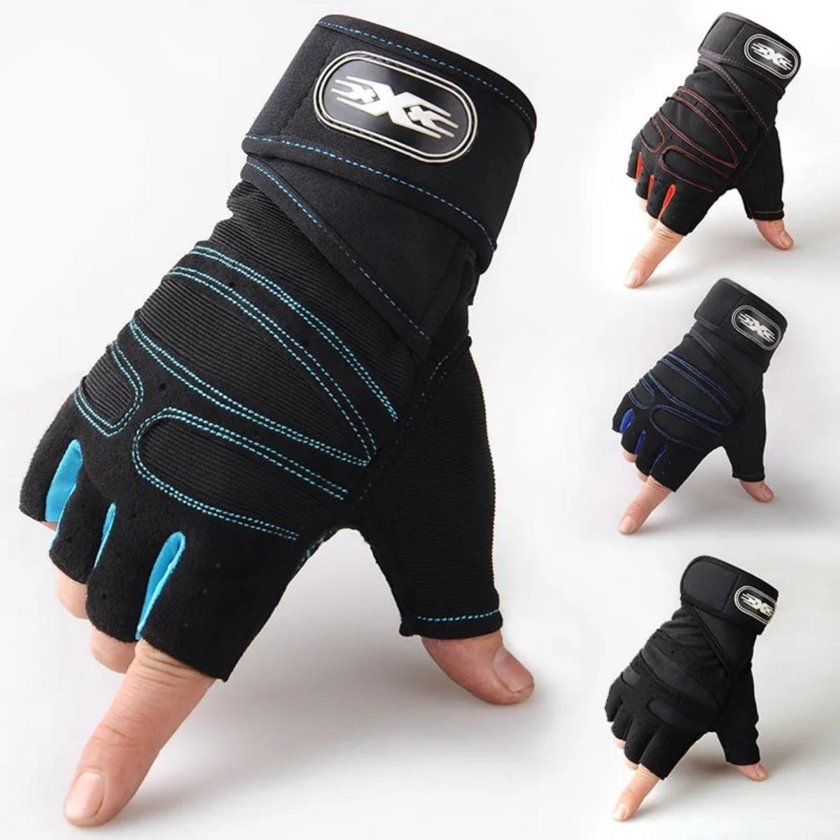 Weightlifting Gloves - ジムグローブ メンズ レディース フィットネス ウェイトリフティング リストバンドグローブ