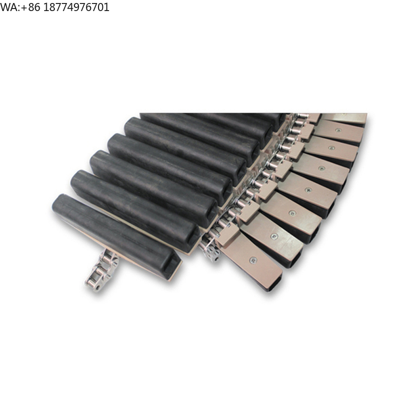 Lifting Belt - 1873Dスチールベースリフティングチェーンコンベヤモジュラーベルトスチールチェーンコンベヤチェーンプレート（飲料業界向けゴムベルト付き）