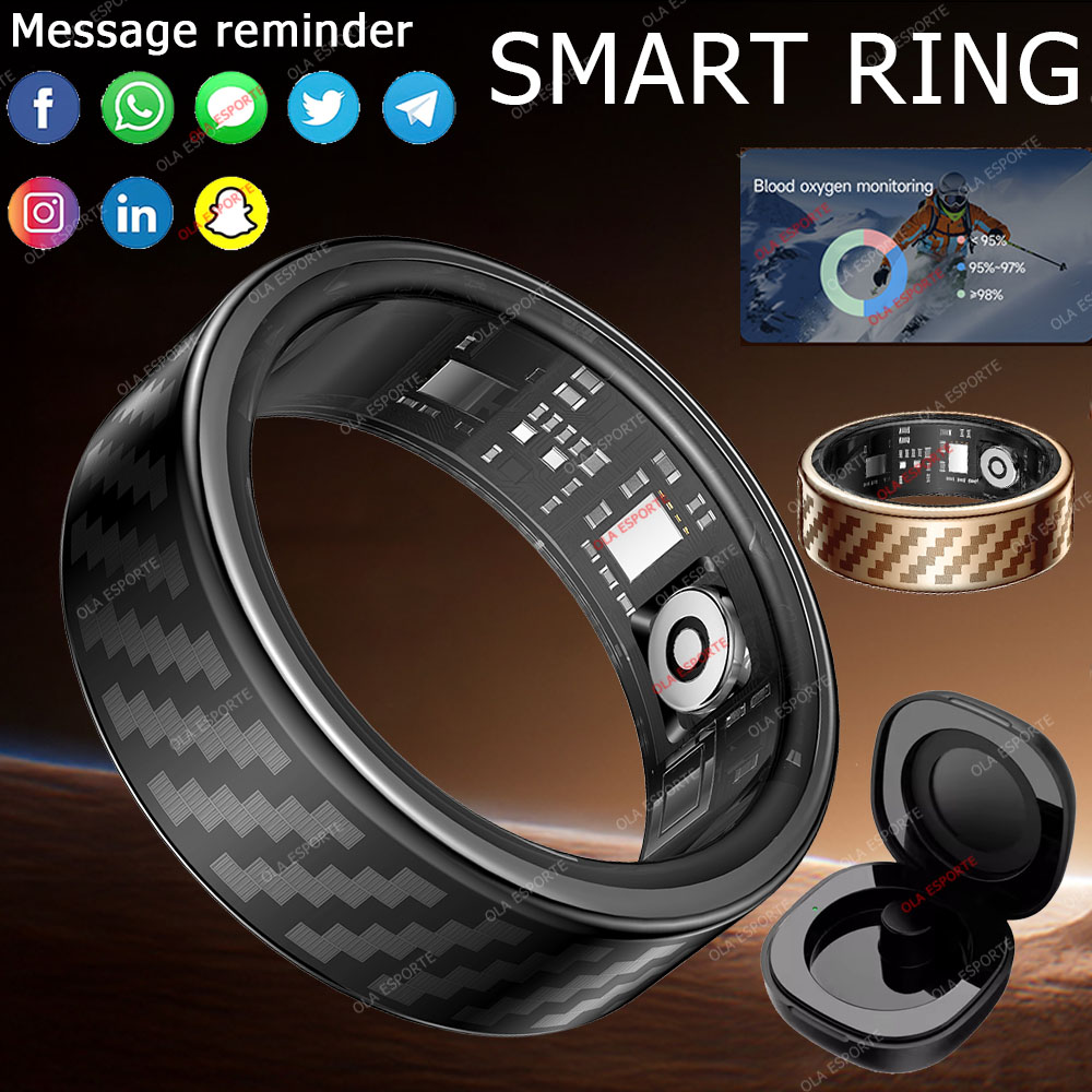 Gymnastic Ring - 最新スマートリング 通話メッセージ通知 ハンドジェスチャー操作 健康管理 IP68 5ATM防水リング