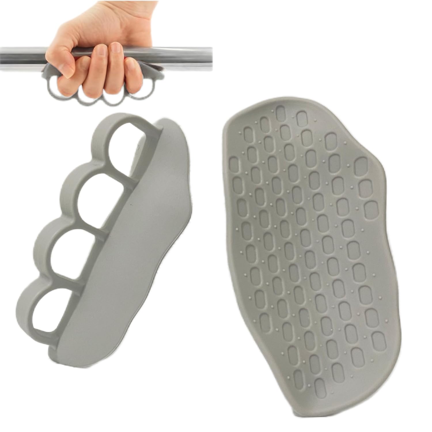 Weightlifting Gloves - 滑り止めグリップアップグレード版 ウェイトリフティング、懸垂、ジムトレーニング用 人間工学に基づいたラバーハンドプロテクター 握力強化ハンドルグローブ
