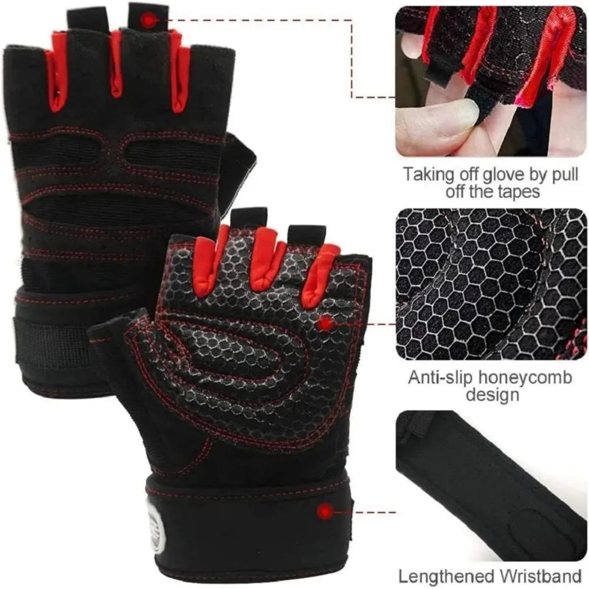 ジムグローブ メンズ レディース フィットネス ウェイトリフ - Weightlifting Gloves のレビューと価格
