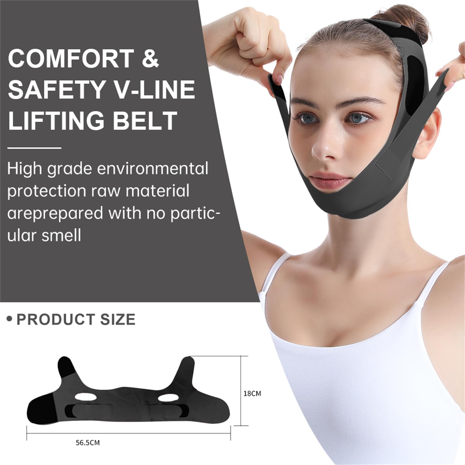 フェイスリフトテープ あごストラップ 睡眠用 再利用可能 V - Lifting Belt のレビューと価格