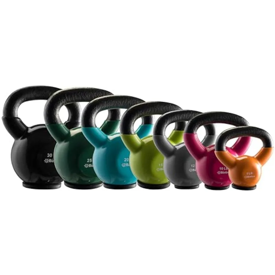 ホームワークアウト用ケトルベルセット - 鋳鉄製 - ブラッ - Kettlebell のレビューと価格