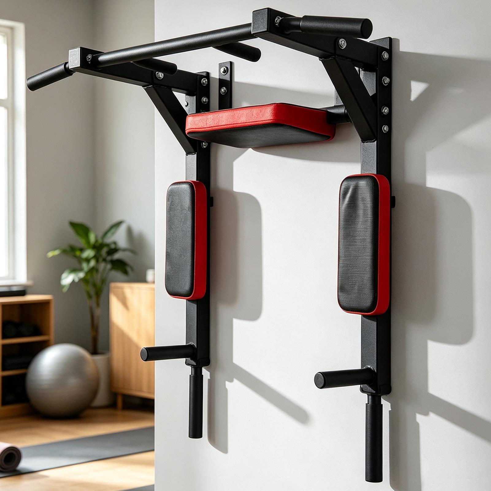 壁掛け式懸垂バー フィットネス水平バー 多機能ディップススタ - Pull Up Bar のレビューと価格